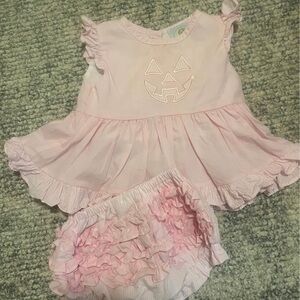 Pink Ruffled Pumpkin Dress Set